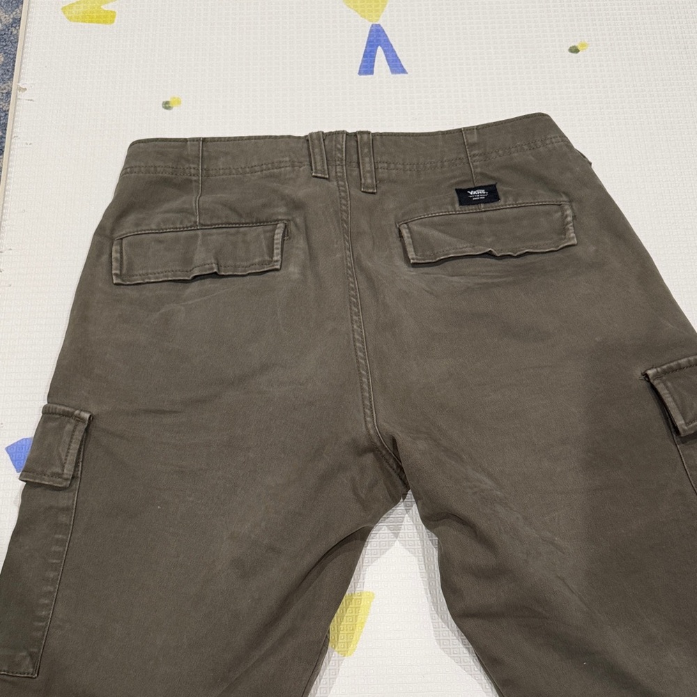 Vans Men's Olive Cargo Pants - Picture 4 of 4